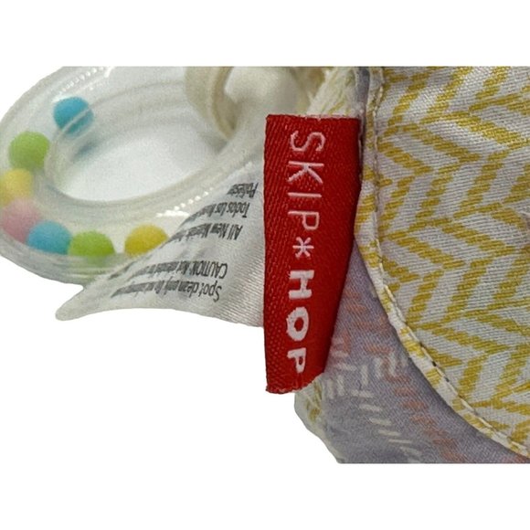 Skip Hop Bandana Buddies Baby Plush Unicorn Purple Rattle Activity Teething Toy - Picture 5 of 8